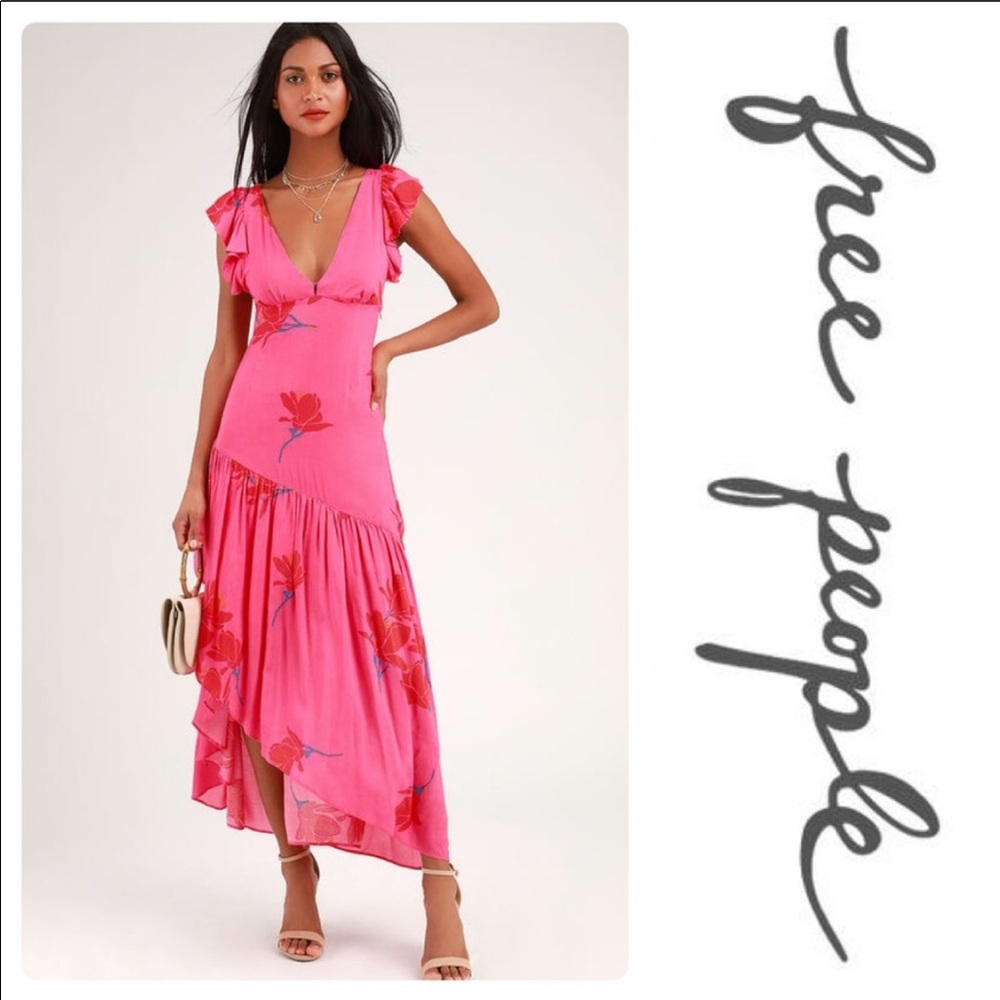 NWT Free People “She’s a Waterfall” Maxi dress